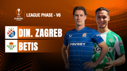 Dinamo Zagreb – Real Betis Tuần 6 UEFA Europa League 2025/26