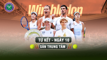 Wimbledon 2026  Tứ kết_ngày 10 (sân trung tâm)
