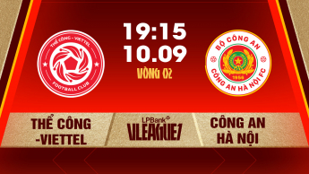 Thể Công - Viettel vs Công an Hà Nội Vòng 2 LPBank V.League 1-2026/27