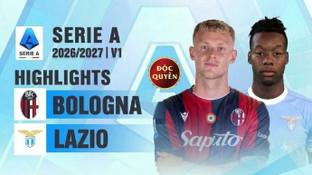 Bologna vs Lazio Vòng 1 Serie A 2026/27