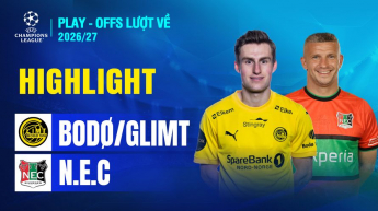 Bodø/Glimt (NOR) vs N.E.C. (NED) Play-offs lượt về UEFA Champions League 2026/27