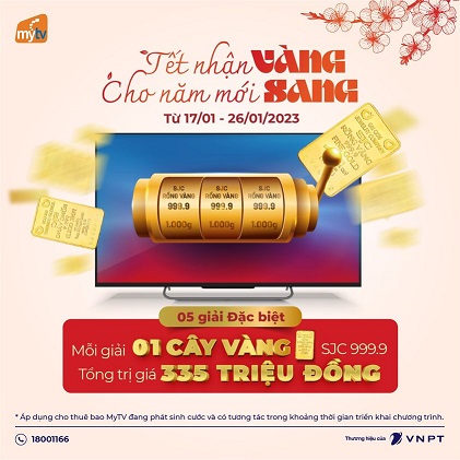 VNPT lì xì VÀNG chào đón năm mới SANG