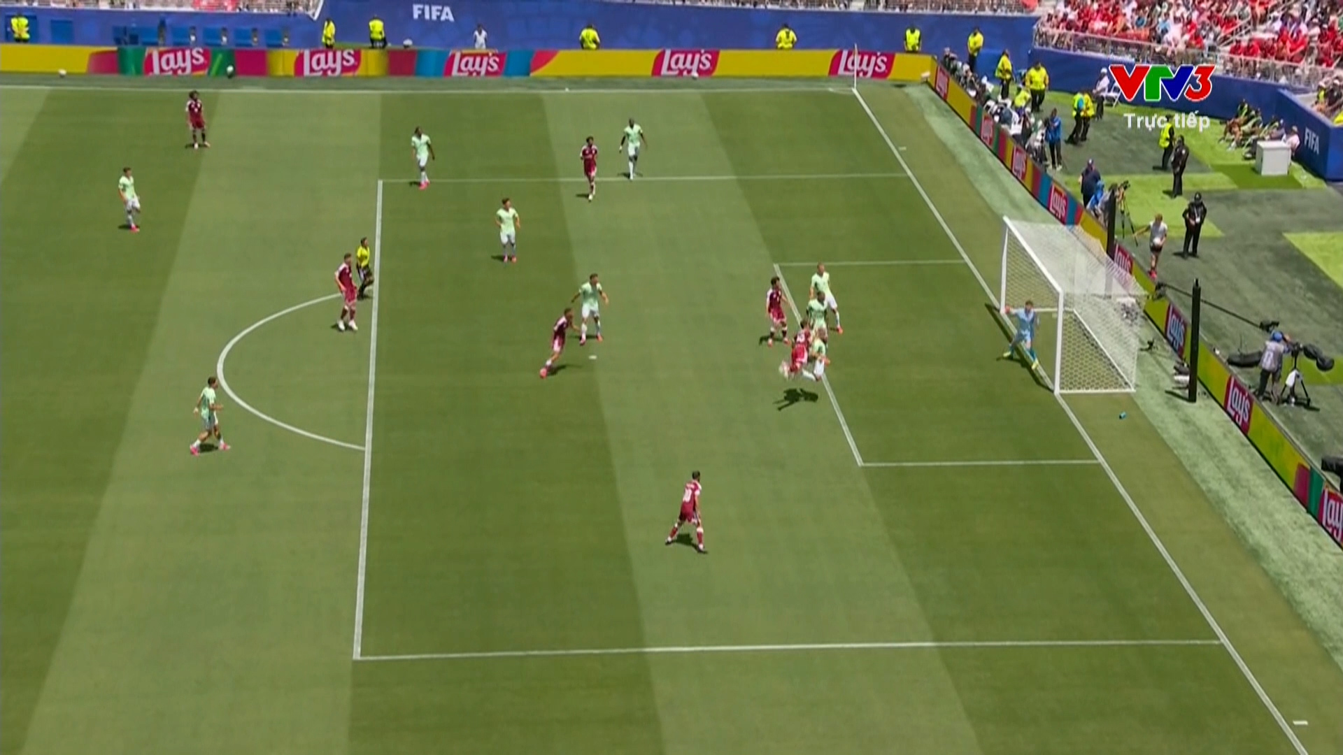 Khoukhi gỡ hòa cho Qatar. Tỉ só chung cuộc Qatar 1-1 Thụy Sỹ