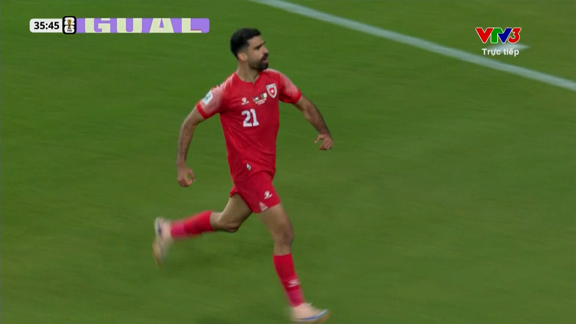 Al Rashdan ghi bàn mở tỉ số cho Jordan