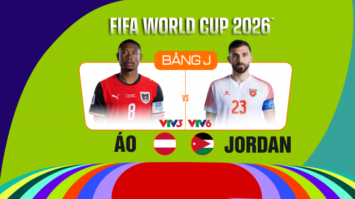 Áo vs Jordan Bảng J FIFA World Cup 2026
