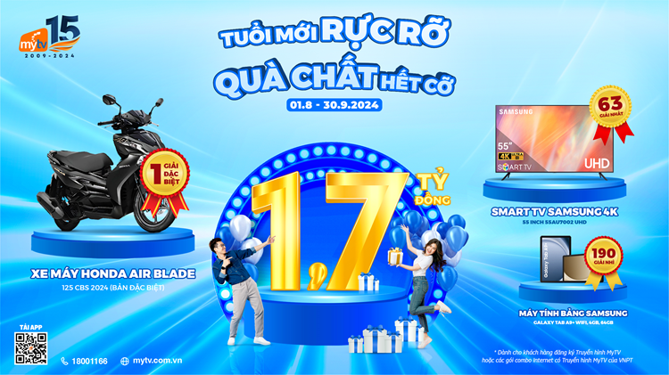 Thể lệ chương trình khuyến mại “Tuổi mới rực rỡ - Quà chất hết cỡ”