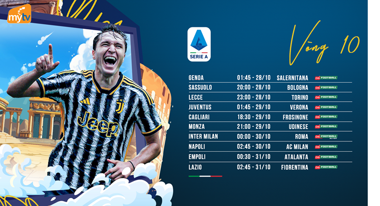 Thể thao cuối tuần bùng nổ với loạt trận quốc nội và quốc tế trên MyTV