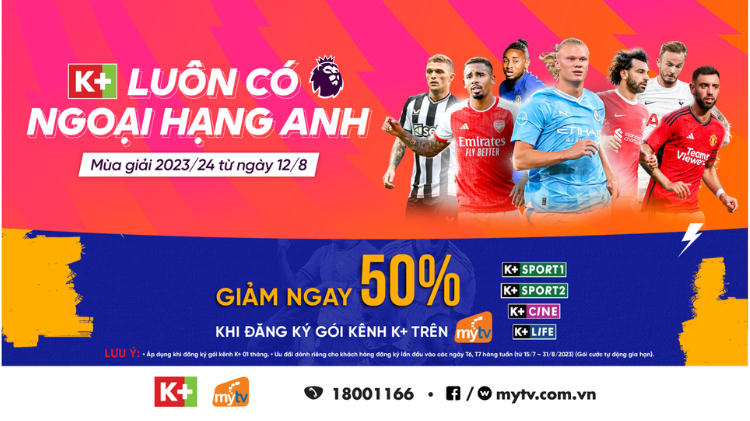 Đại chiến Chelsea vs Liverpool khởi đầu Ngoại hạng Anh mùa giải mới trên MyTV
